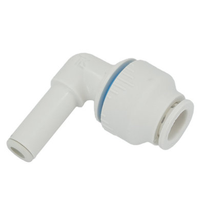 Plumbright White Plastic Push-Fit 10mm Stem Elbow Spte6711M from B&Q