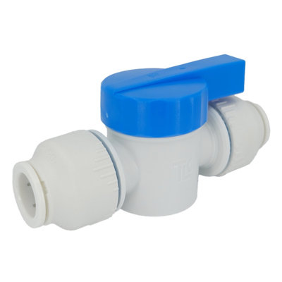 Plumbright White Plastic Push-Fit 15mm Hand Tighten Valve Union Svhu6766M from B&Q
