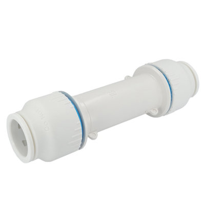 Plumbright White Plastic Push-Fit 22mm X 22mm Slip Connector Sru6744Sm from B&Q