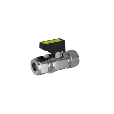 Plumbright Mini Gas+Oil Ballvalve 15mm Chrome Gcm15 Mgobv15Ch from B&Q