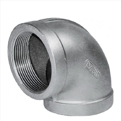 Unbranded Elbow 1 Screwed Stainless Steel Tf/elb90Fss025 from B&Q