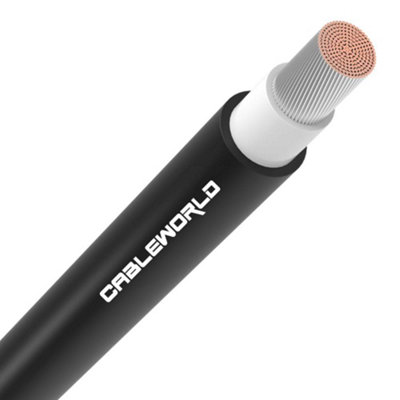 Cable World H1Z2Z2-K Pv Solar Cable 6.0mm 100M Reel from B&Q