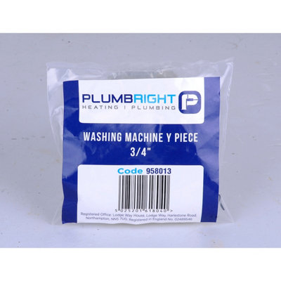 Plumbright Washing Machine 3/4" "y" Piece from B&Q