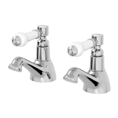 Vitellio Corus Bath Pillar Taps from B&Q