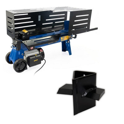 Hyundai 7 Tonne Electric Horizontal Log Splitter With Cross Wedge Hyls7000He+1361150 from B&Q
