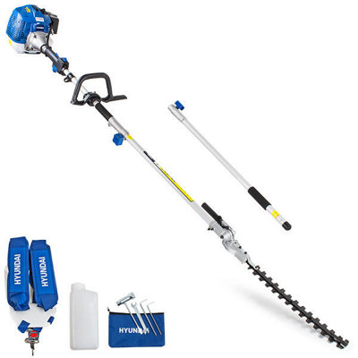 Hyundai Long Reach Petrol Pole Hedge Trimmer Pruner Cordless 52Cc 425mm 2-Stroke Hypt5200X from B&Q