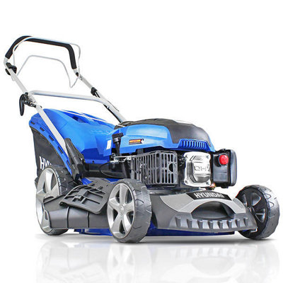 Hyundai Petrol Lawnmower Self-Propelled Cordless 18" / 46Cm 139Cc 70L Recoil Start Folding Mulching Hym460Sp