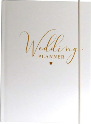 White Wedding Planner Book A5 Organiser Bride Planning Budget Guest List Venue Honeymoon Notebook from B&Q