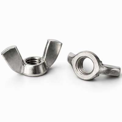 Screws City M10 (10mm)Pack Of 20An 93Stainless Steel A2 Wing Nuts Butterfly Nut ThumbA03D/1 from B&Q