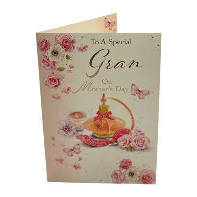 To A Special Gran Pretty Perfume Design Mother's Day Card from B&Q