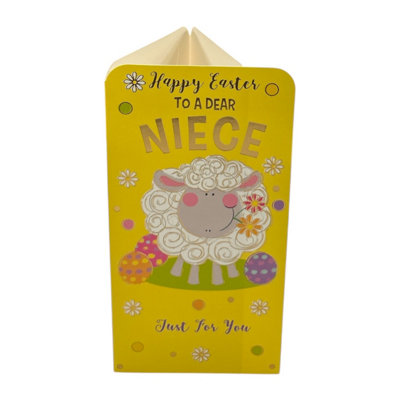 To A Dear Niece Cute Easter Money Wallet Card from B&Q