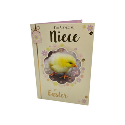 For A Special Niece Cute Chick Design Easter Card from B&Q