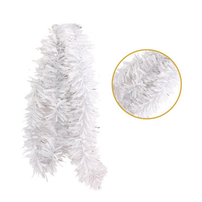  - 2M Christmas Chunky White Tinsel