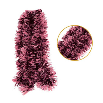  - 2M Christmas Chunky Blush Pink Tinsel