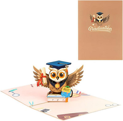 - Celebration Owl 3D Pop Up Graduation Card