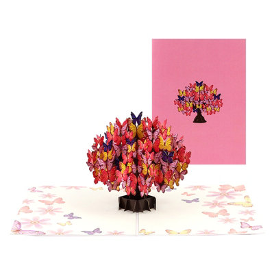 Butterfly Canopy Tree Pop Up Fantasy Greeting Card from B&Q