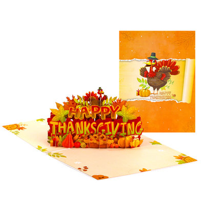 Thanksgiving Harvest 3D Pop Up Greeting Card from B&Q