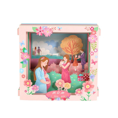B&Q Moments Of Motherhood Pop Up Mother's Day Box Card