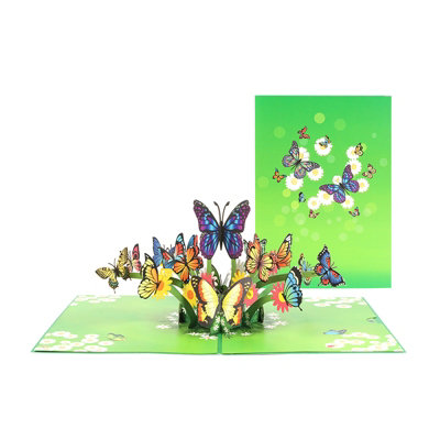 Butterfly Meadow 3D Pop Up Greeting Card from B&Q