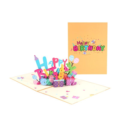 Milestone Magic Balloon Bliss Personalize Pop Up Birthday Card from B&Q