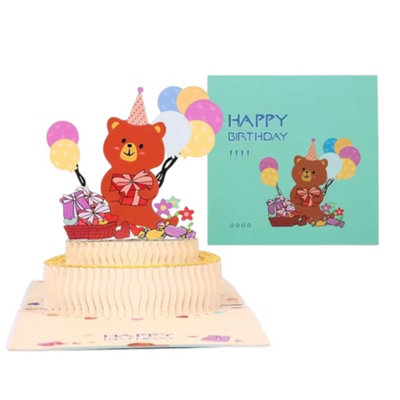 - Birthday Bear Pop Up Celebration Card