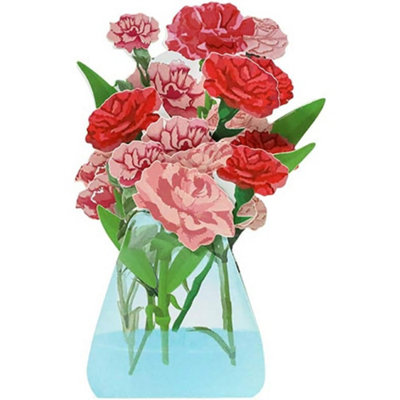 Blooming Tulip Wishes Pop Up Greeting Card from B&Q
