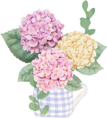 Hydrangea Bouquet Pop Up Greeting Card from B&Q