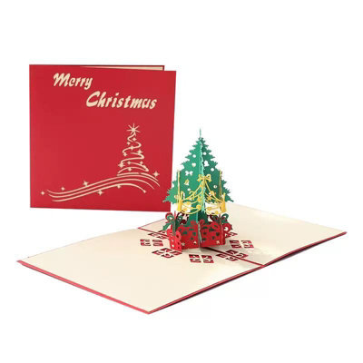  - Festive Tree Season Elegance Pop Up Christmas Card