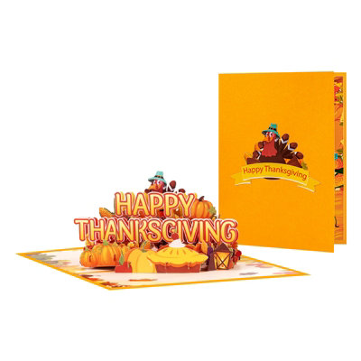 Harvest Wishes Thanksgiving 3D Pop Up Greeting Card from B&Q