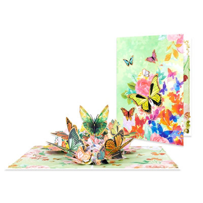 Bright Wings Butterfly 3D Pop Up Greeting Card from B&Q