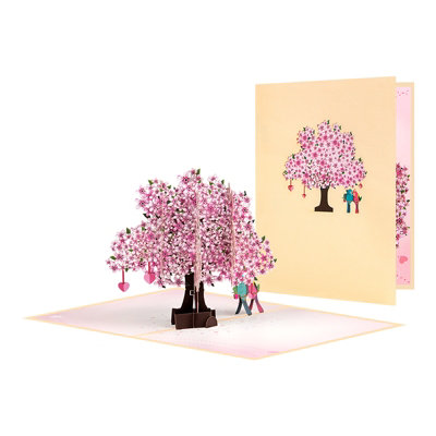 Lovebirds In Romantic Tree Scene Pop-Up Card from B&Q