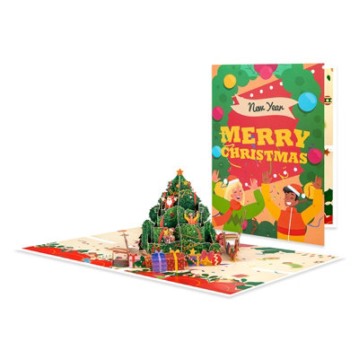  - Festive Tree Of Joy Christmas & New Year Pop Up Card