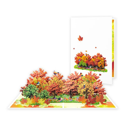  - Majestic Maple Autumn Pop-Up Greeting Card