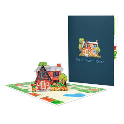 Home Sweet Home 3D Housewarming Pop Up Congratulations Card - Image 3