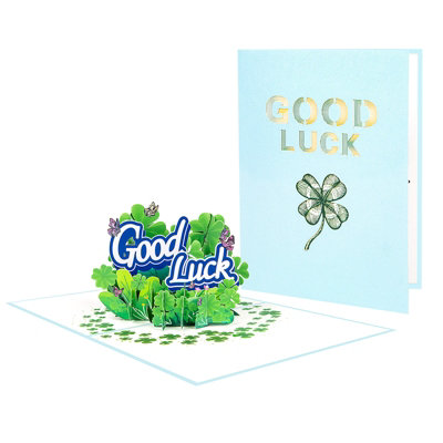 Petals Of Positivity Good Luck 3D Pop-Up Greeting Card from B&Q