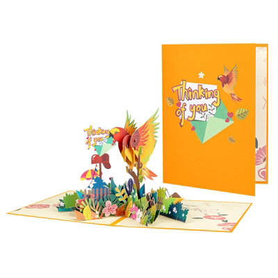 Brightfeel Heart In The Canopy 3D Thinking Of You Pop Up Greeting Card - White - Image 3