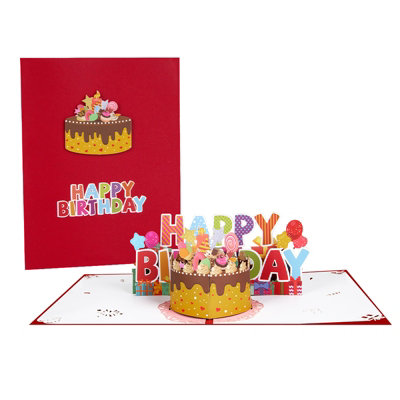 Sweet Celebration 3D Birthday Cake Pop-Up Card from B&Q
