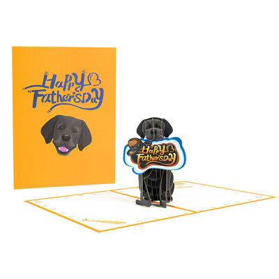 Paws for Dad 3D Pop Up Father’s Day Card - Image 3