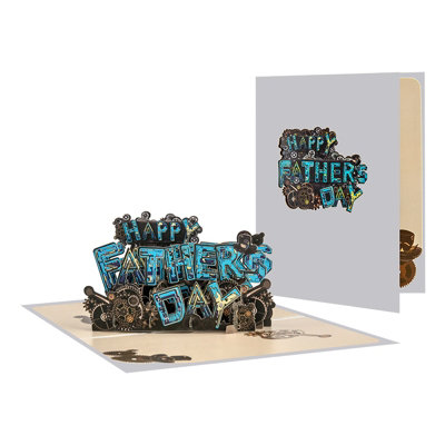 B&Q Master Of Tools Mechanical 3D Pop-Up Father Day Card
