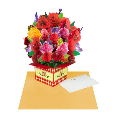 Bloom Box Rose Elegance 3D Pop Up Greeting Card - Image 3