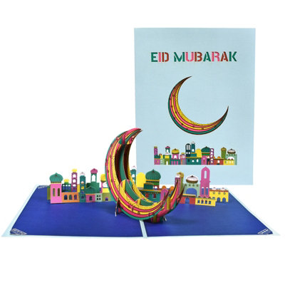  - Eid Mubarak 3D Pop-Up Greeting Card