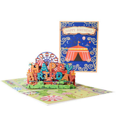 Carnival Theme 3D Pop Up Birthday Card - Image 3