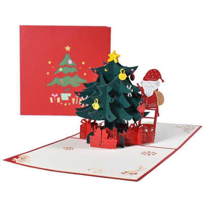Santa Ornament Moment Festive 3D Pop Up Christmas Card