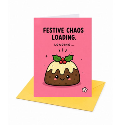 Festive Chaos Loading Christmas Card - Image 3