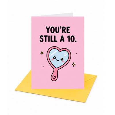 Brightfeel You're Still A 10 Funny Birthday Card - Multi - Image 3