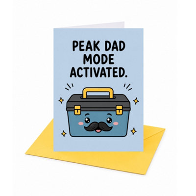 Peak Dad Mode Activated Humor Birthday, Father's Day Card - Image 3