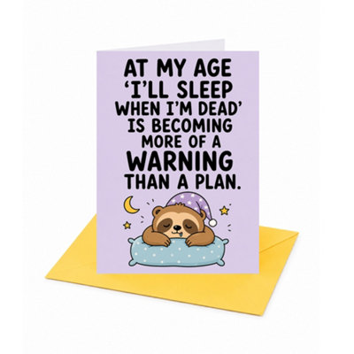 At My Age Warning Birthday Card - Image 3