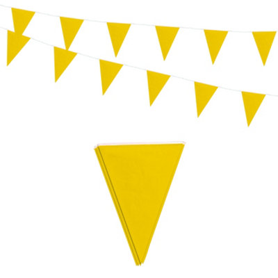 Yellow Bunting 10M With 20 Pennants from B&Q