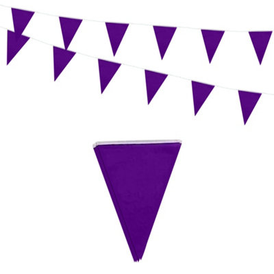 Purple Bunting 10M With 20 Pennants from B&Q