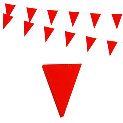 Red Bunting 10M With 20 Pennants from B&Q
